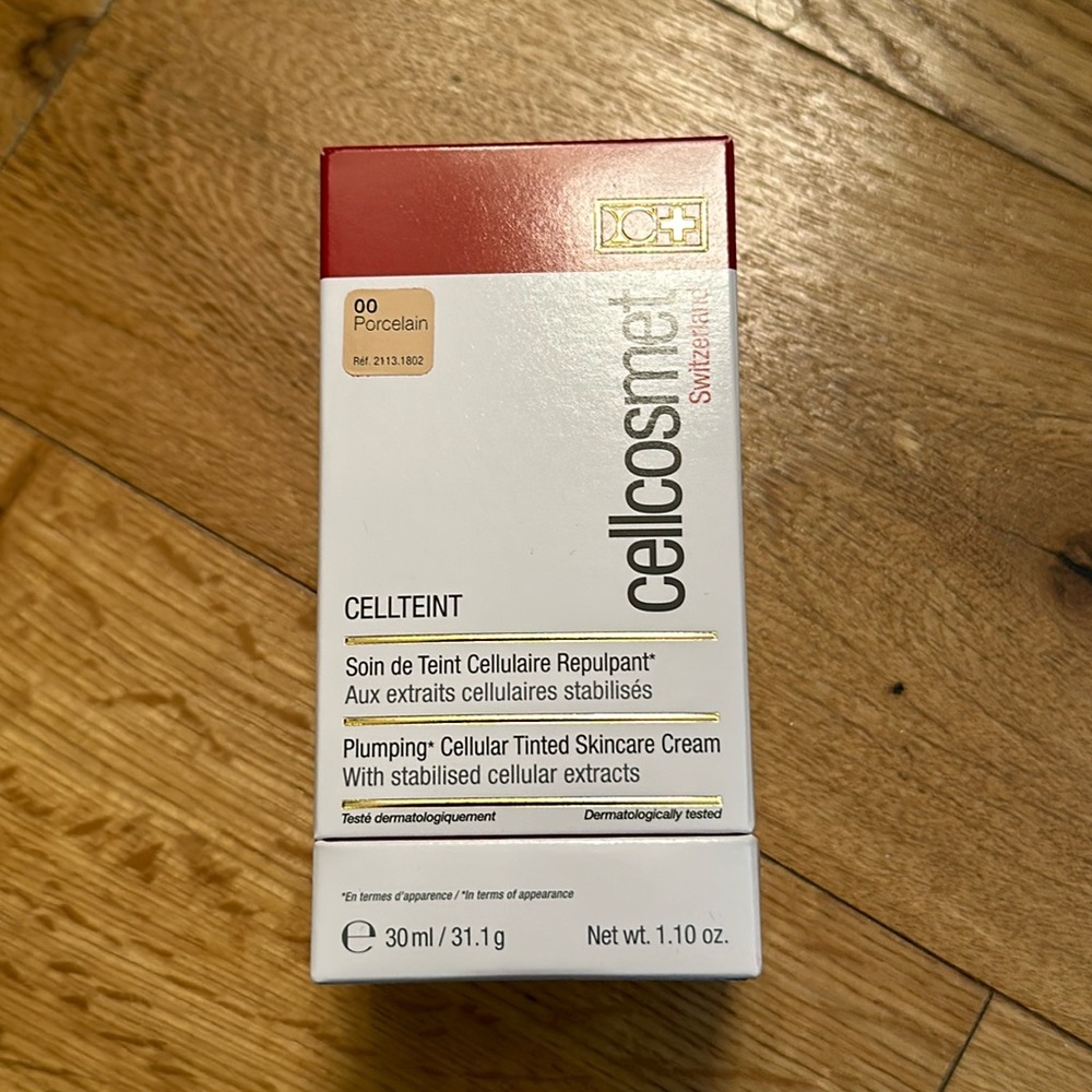 NEW Cellcosmet Plumping Cellular Tinted Skincare Cream in 00 Porcelain
